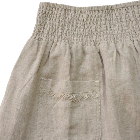 NWT Nomad The Label Aurora Maxi in Flax Beige Linen Pull-on Skirt XS - Picture 4 of 7